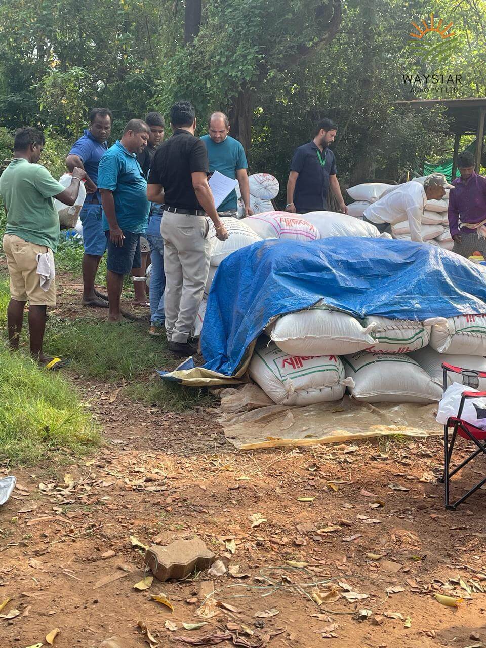 Team work and collaboration with farmers promoting organized agriculture and team work of Waystar Agro Pvt Ltd