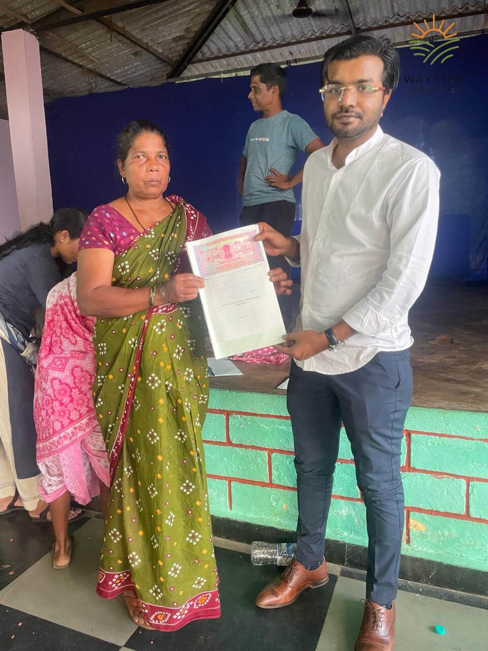 Sugarcane crop purchase ceremony with farmers by Waystar agro team