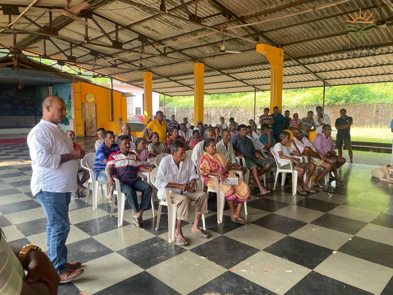 Educating Local Farmers with proper frame work of sugarcane cultivation at our sugarcane purchase event held in Goa India.